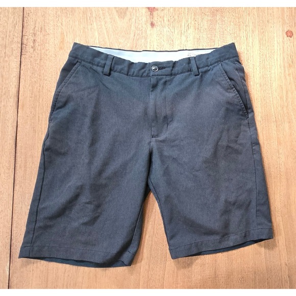 Greg Norman 32 Mens Gray Shorts Golf Casual Flat Front Walking Lightweight - Picture 1 of 10